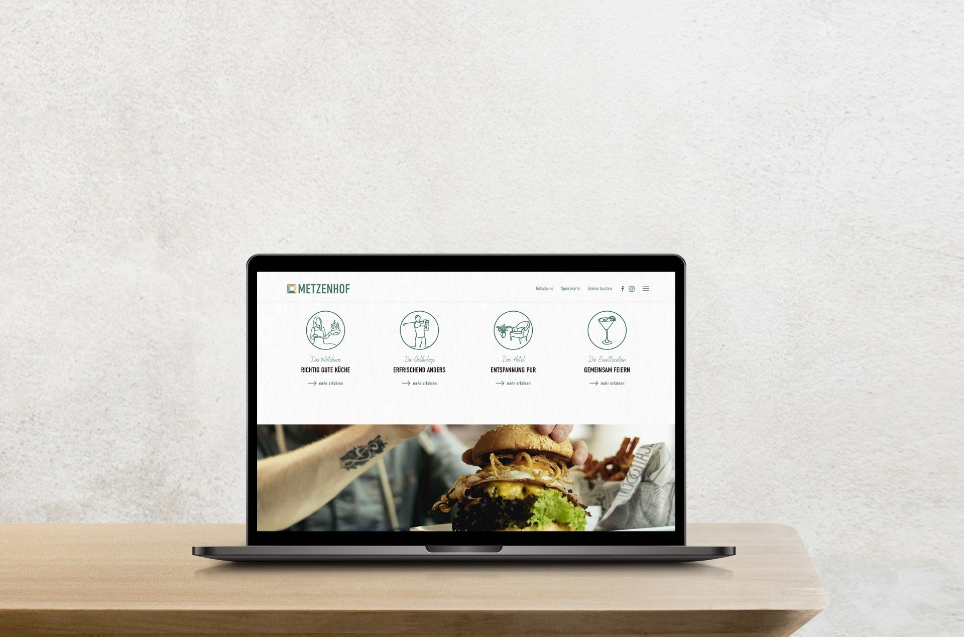 Plappermaul Referenz Metzenhof Website Startseite Desktop