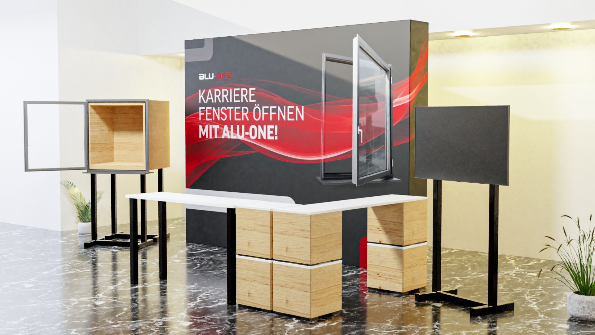 Alu-One Messestand