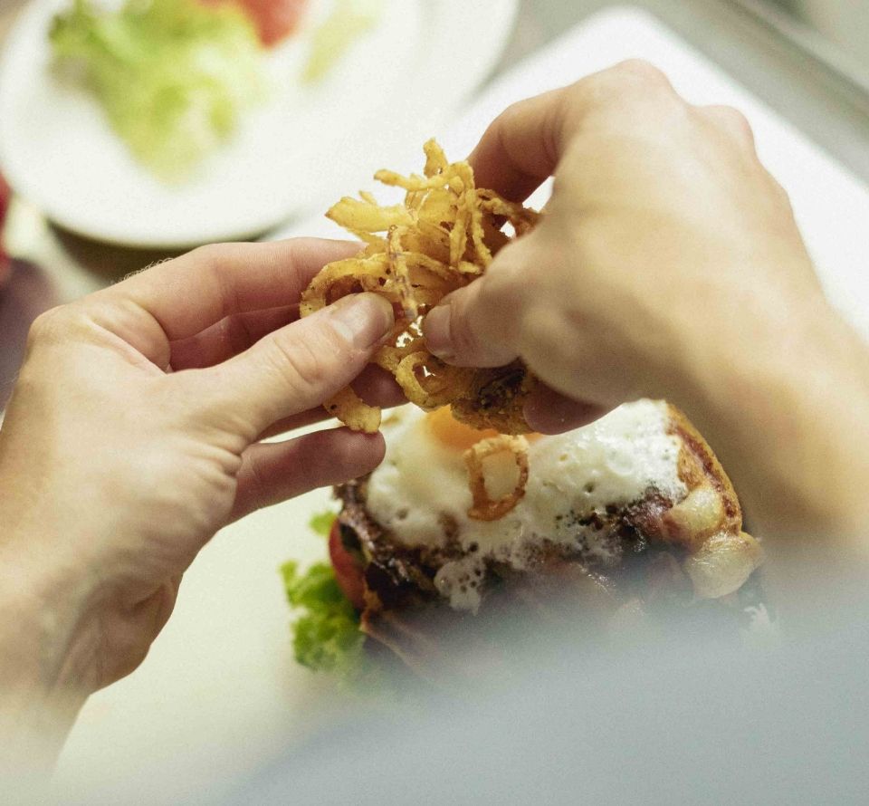 Plappermaul Referenz Metzenhof Foto Zubereitung Burger