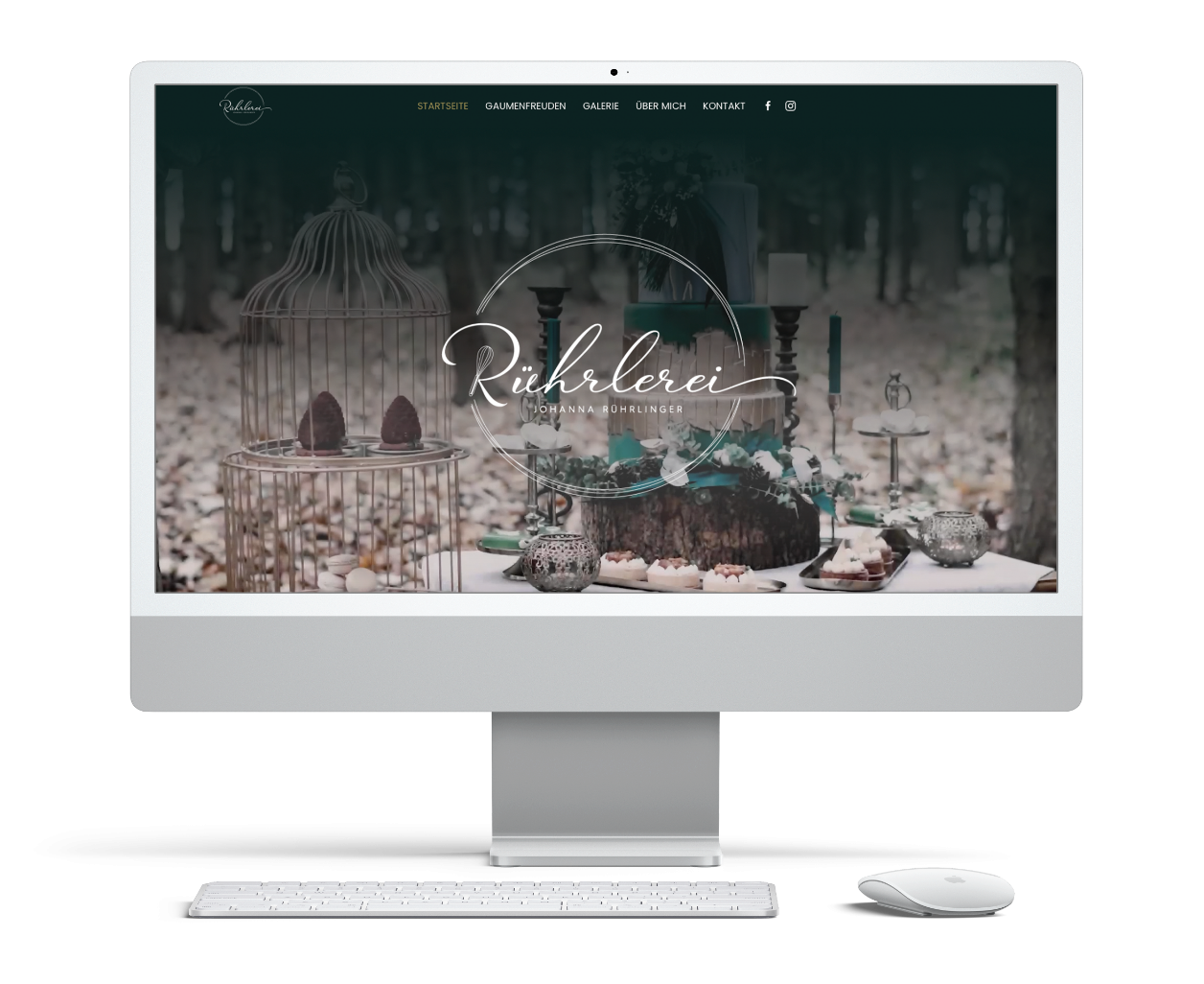 Rührlerei Referenz Startseite von Website