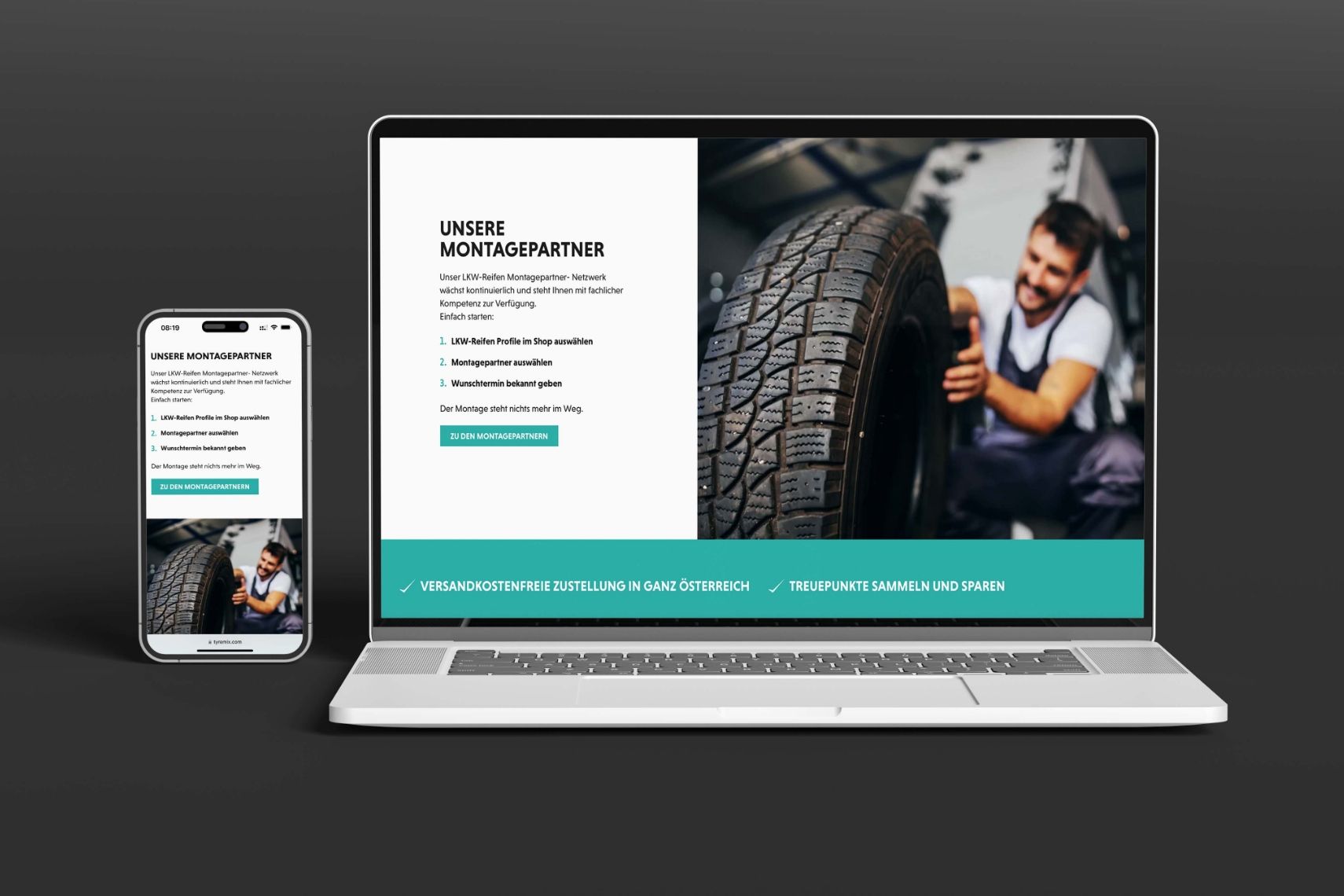 plappermaul referenz tyremix website responsive