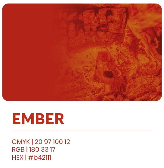 Alu-One Corporate Design Farben Ember