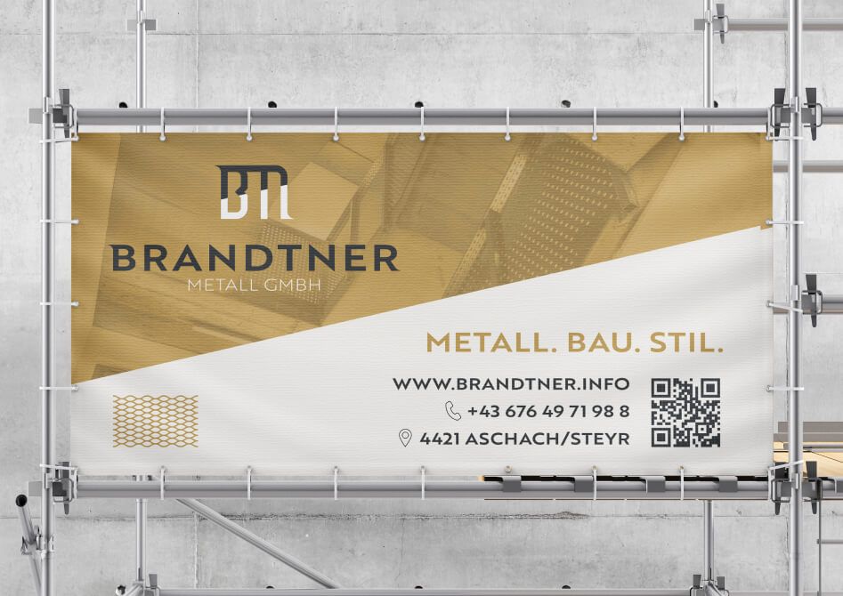 Plappermaul Referenz Brandtner Metall Banner