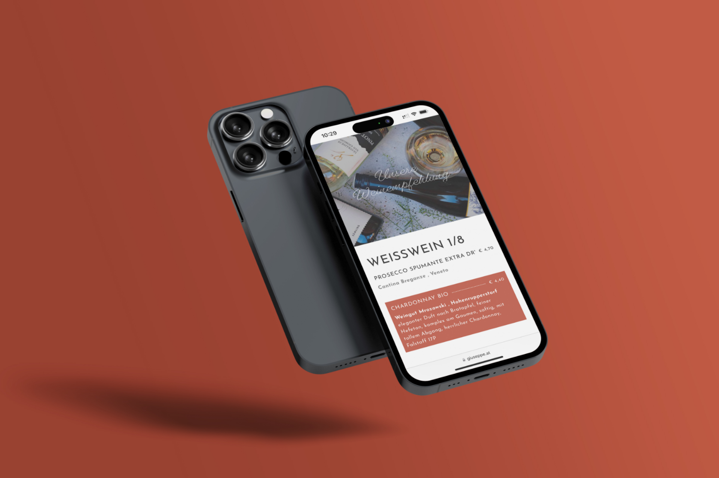 Castello Website auf Handy