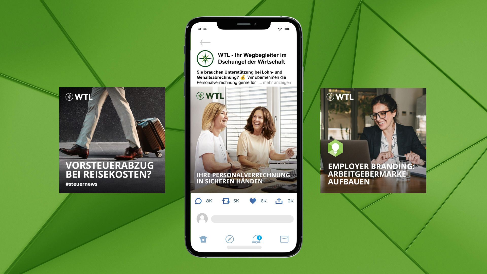Plappermaul Referenz WTL Social Media Postings Handy