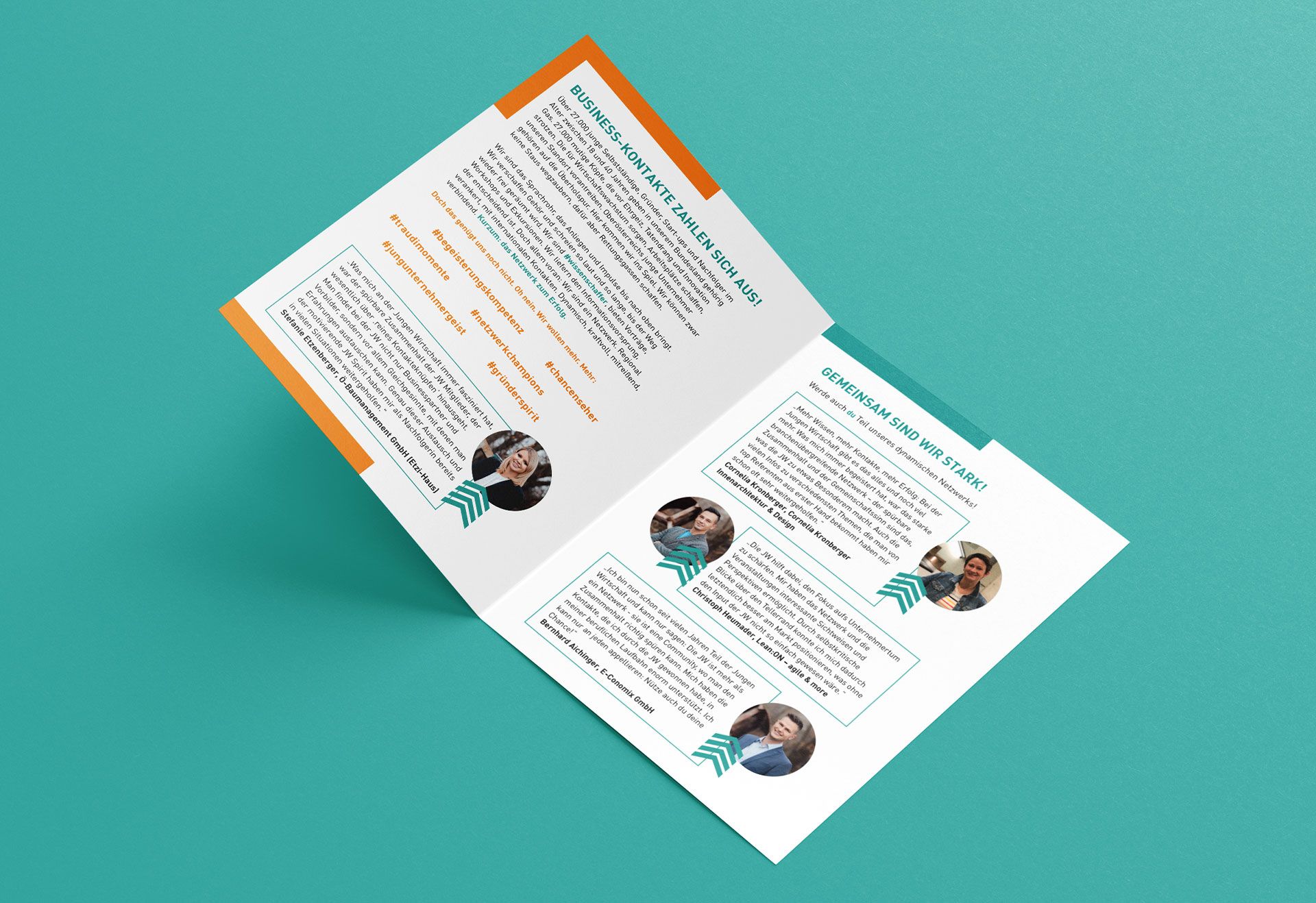 plappermaul arbeiten junge wirtschaft corporate design einladung