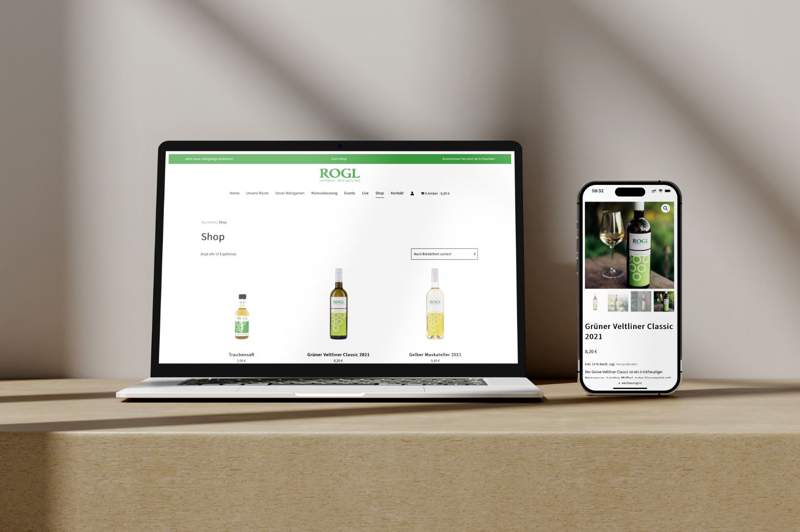 plappermaul referenz weinbau rogl website shop