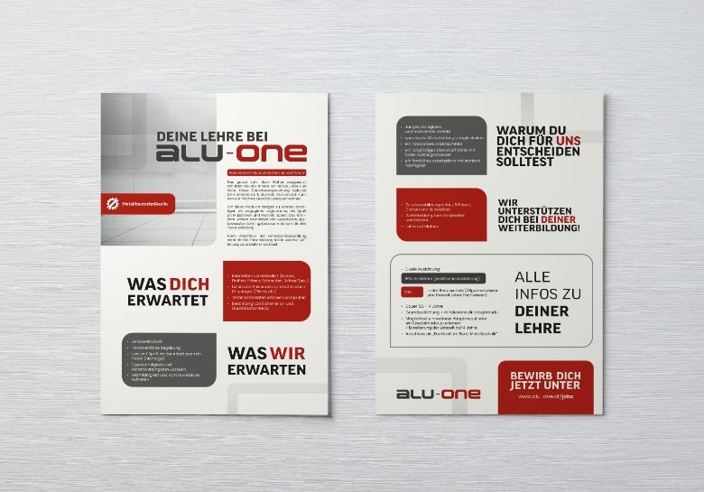 Alu-one Print Flyer