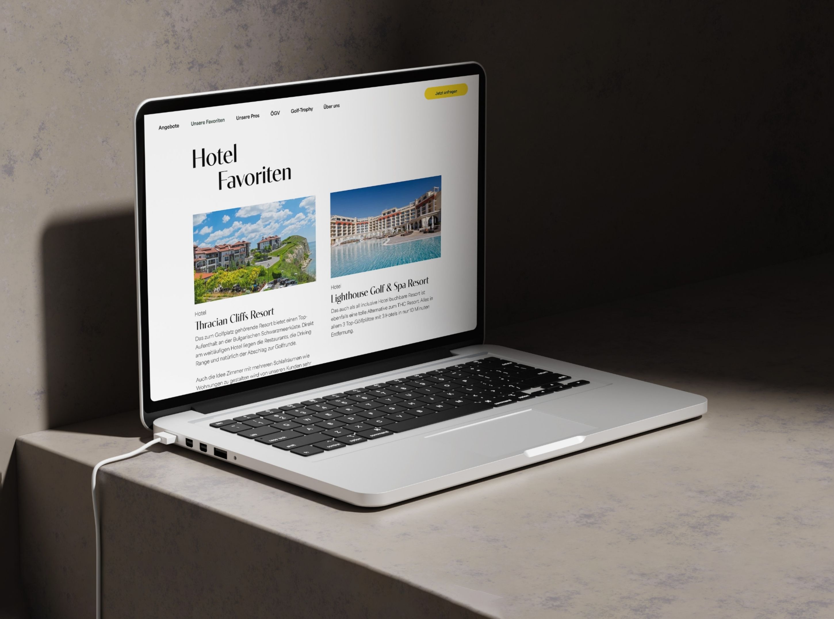 Armbrüster Reisen Mockup Laptop