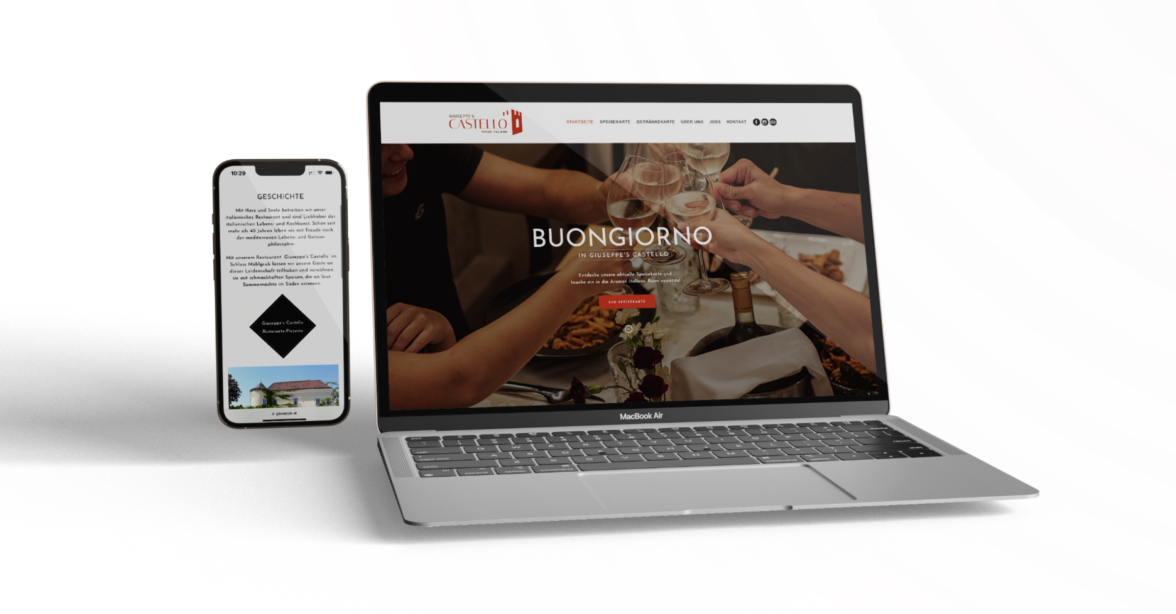 Castello Website Mockup