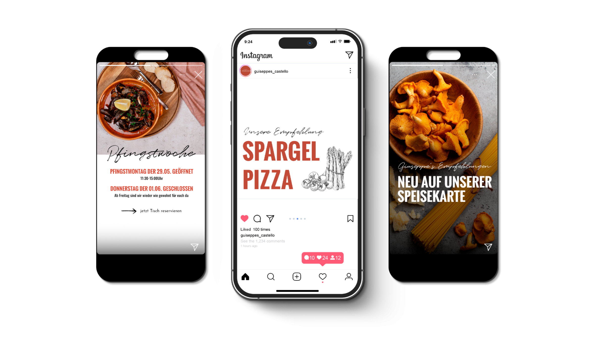 Castello Website am Handy