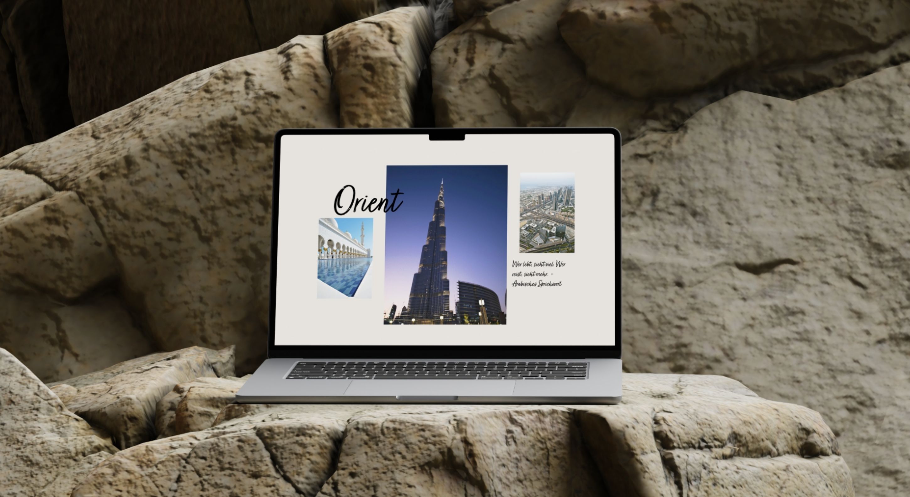 Armbrüster Reisen Mockup Laptop