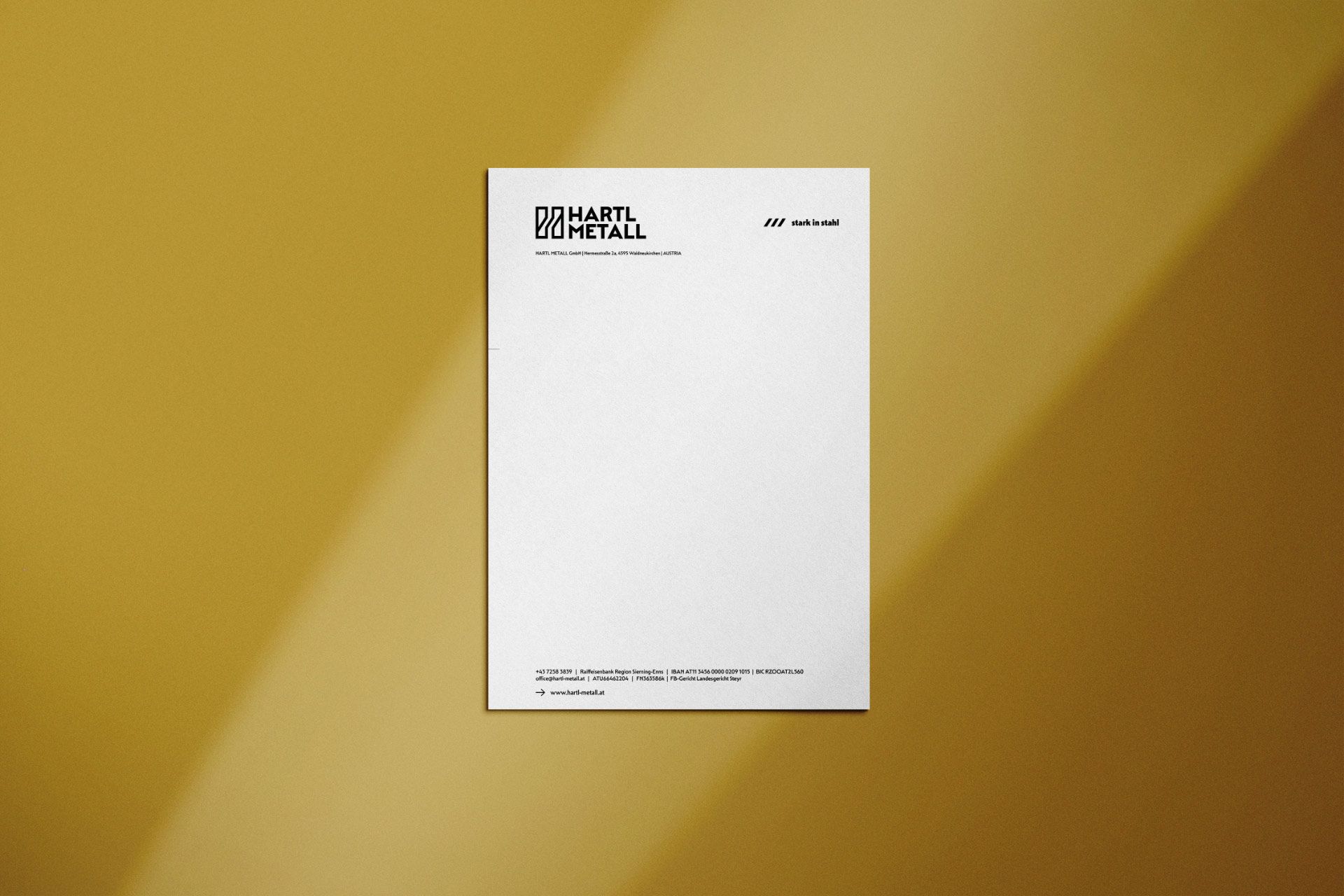 Plappermaul Referenz Hartl Metall Briefpapier