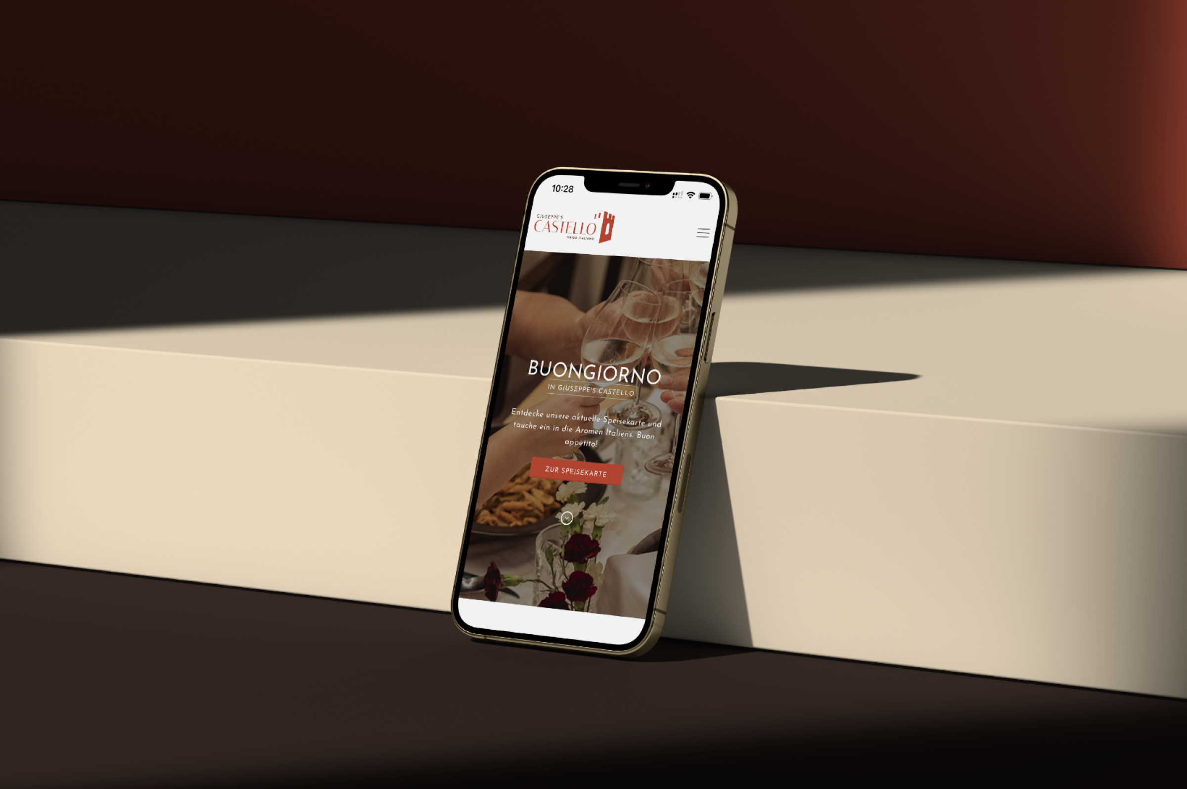 Castello Website am Handy