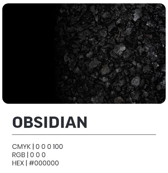 Alu-One Corporate Design Farben Obsidian