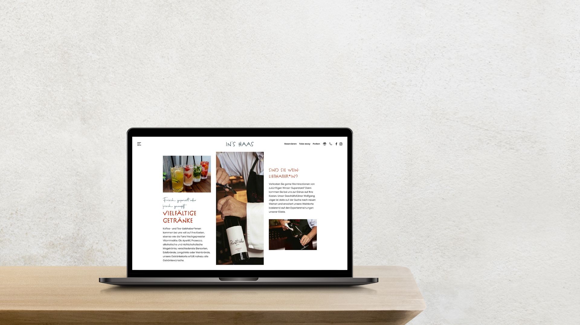 plappermaul referenz ins haas website laptop