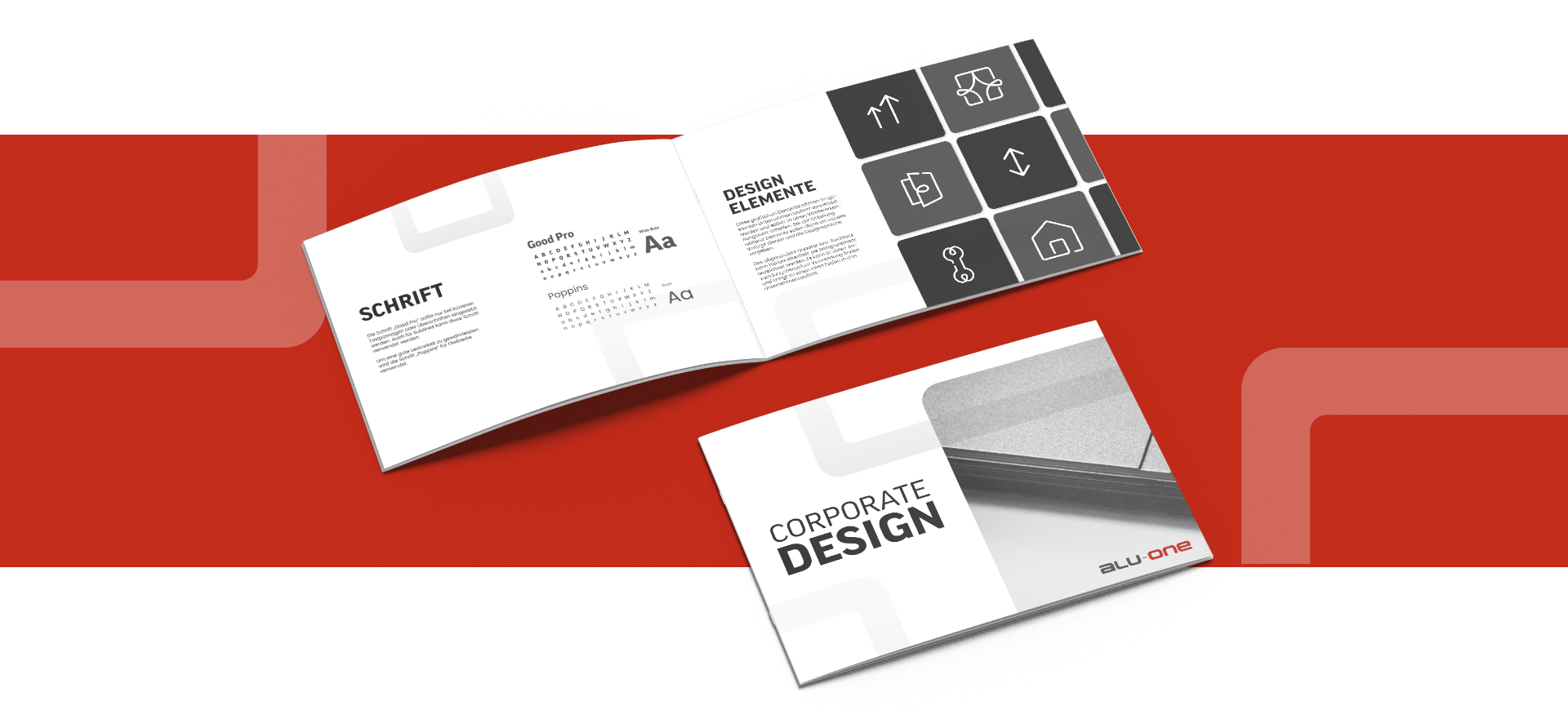 Alu-One Referenz Corporate Design