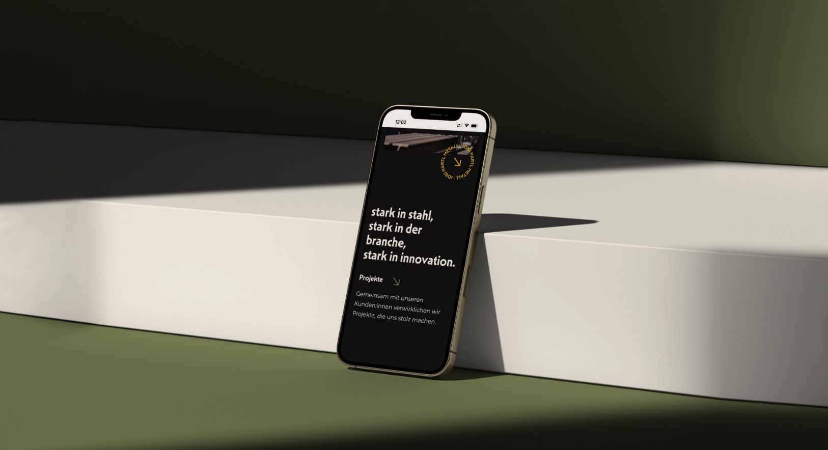 Hartl Metall Website am Handy