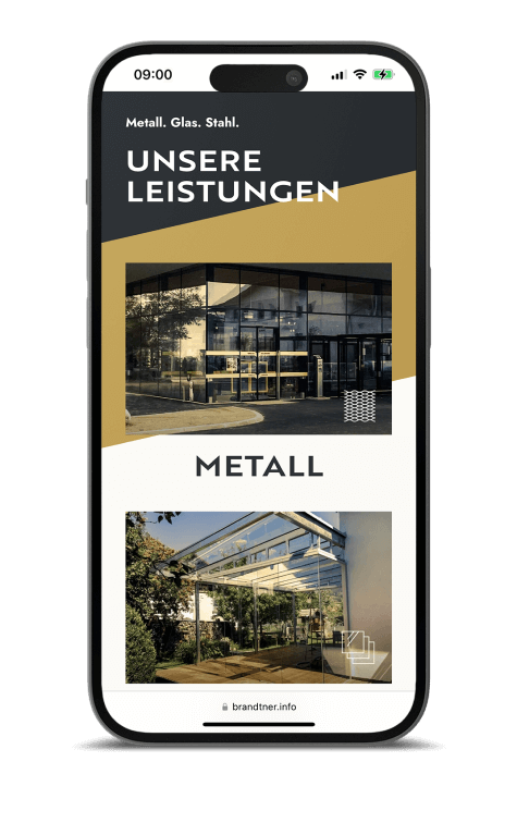 Plappermaul Referenz Brandtner Metall website mobil leistungen