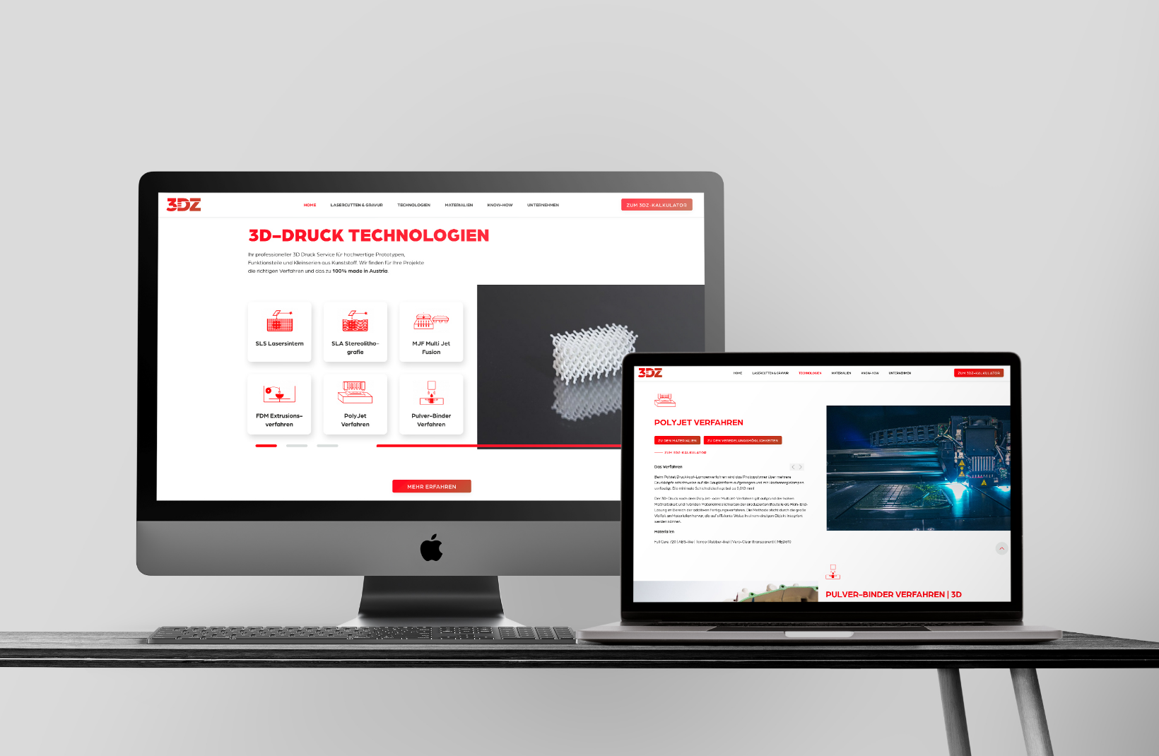 plappermaul arbeiten 3DZ website mockups