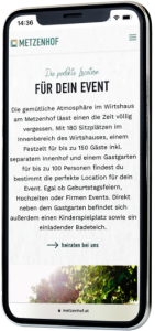 Plappermaul Referenz Metzenhof Mobil Events Handy