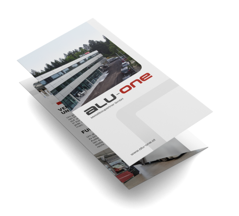 Alu-one Folder gefalten