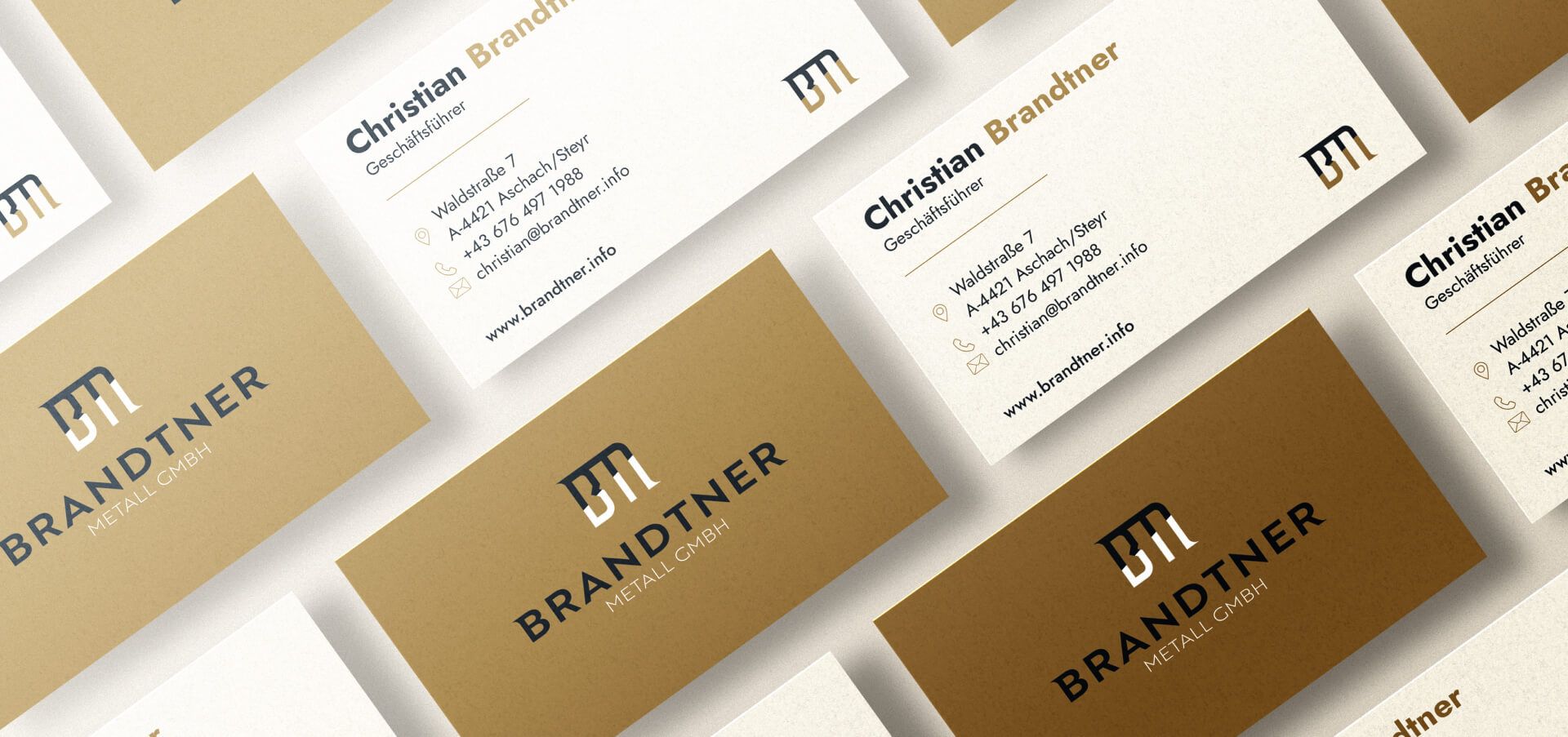 Plappermaul Referenz Brandtner Metall Visitenkarten