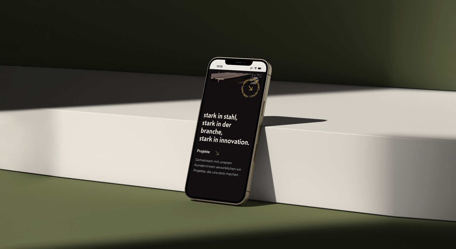 Plappermaul Referenz Hartl Metall mockup website mobil