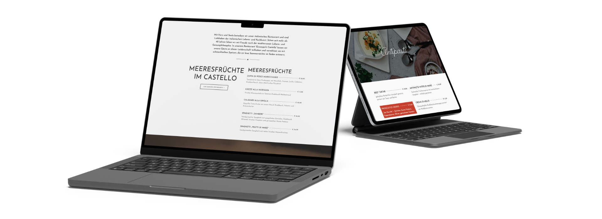 Castello Website Mockup