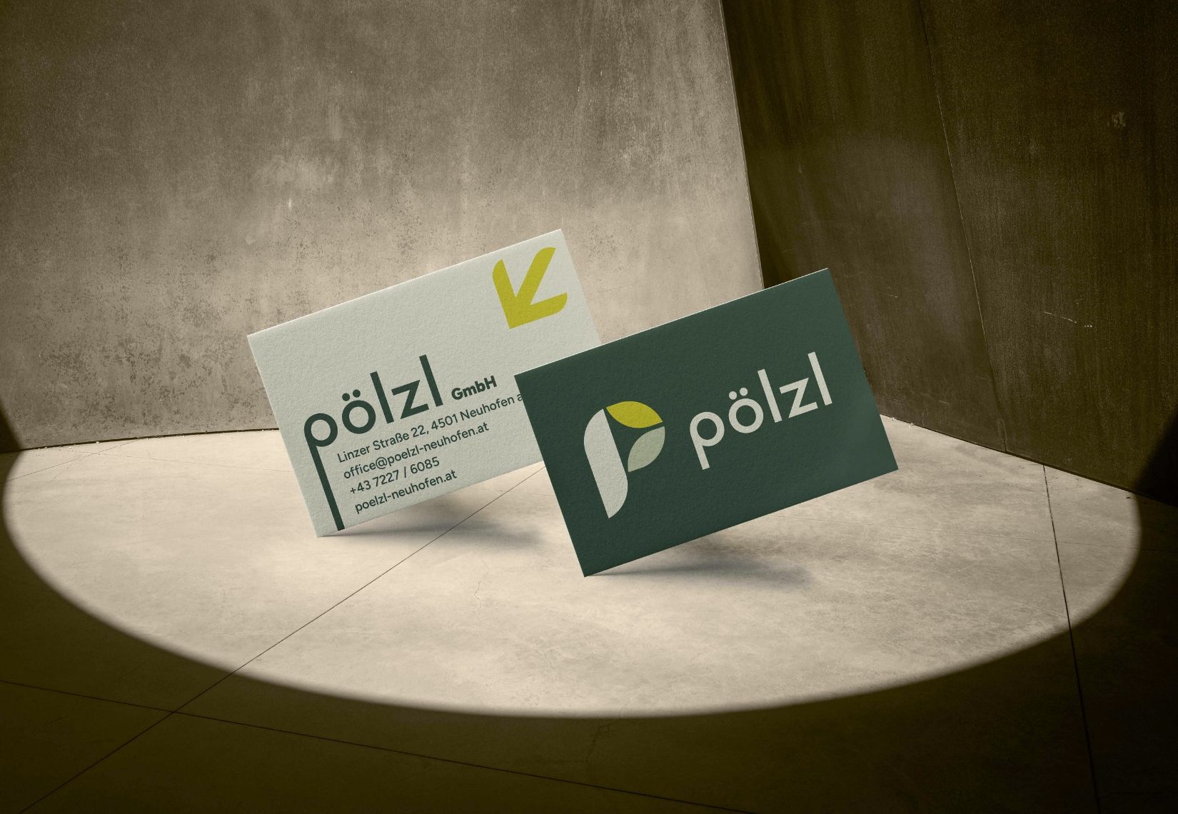 Referenz Pölzl Visitenkarte